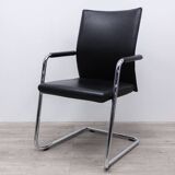 Grisberger Diagon Medium Black Leather Office Chair