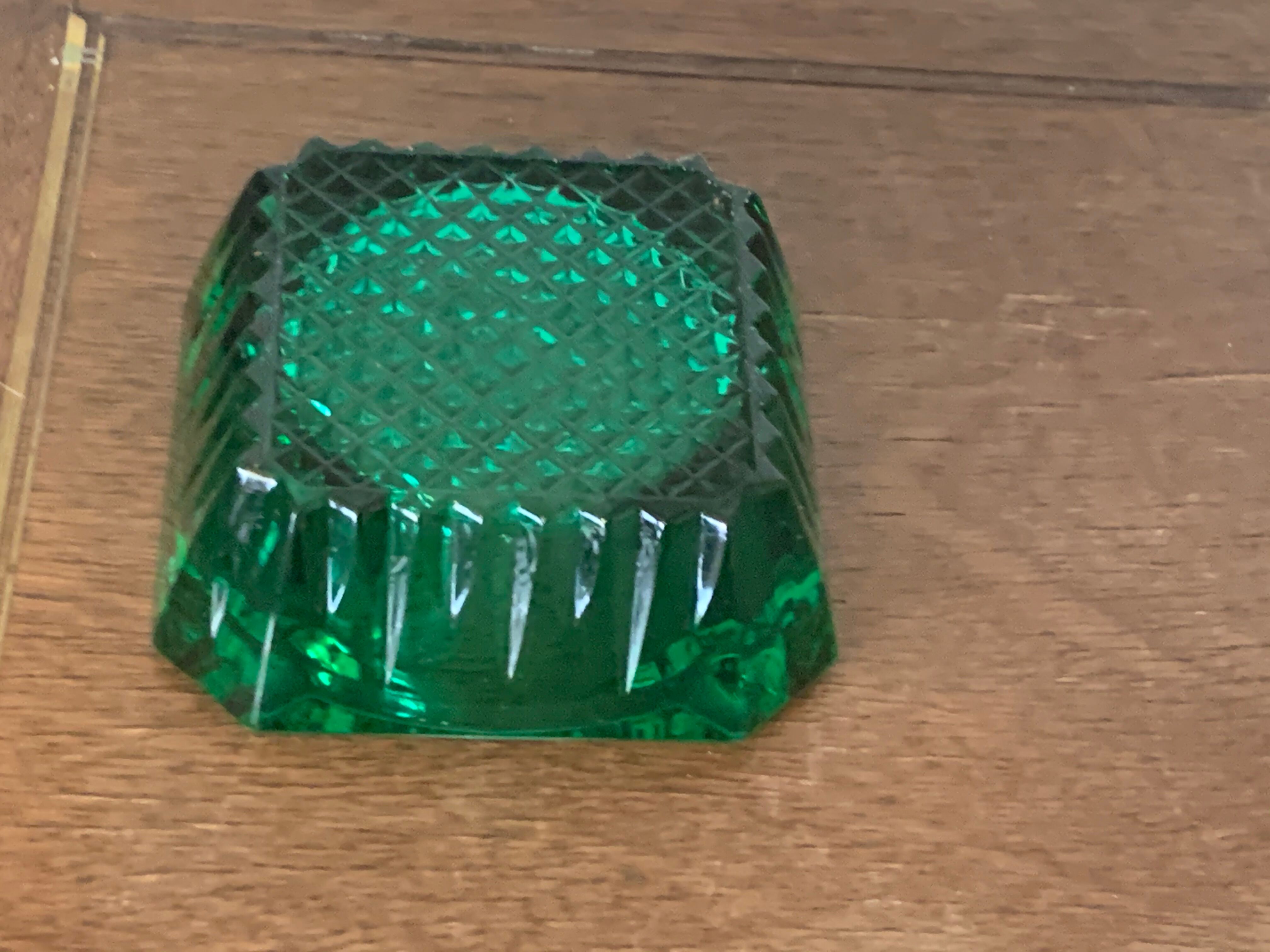 Vintage glass moulded ashtray 1959/60