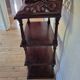 Antique Art Nouveau shelf in carved wood