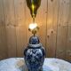 Delft lamp in blue and white earthenware - height 80 cm