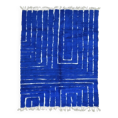 Tapis Bleu Contemporain - 300 x 237 cm