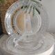 Clear dessert plates
