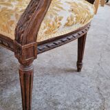 Louis XVI style sofa bench carved