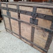 Large Vintage Travel Trunk - Locksmith Léopold Habert – 1920