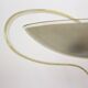 Brass and Curved Glass Ceiling Light from ESC Zukov, 1940s