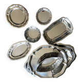 Set of stainless steel dishes