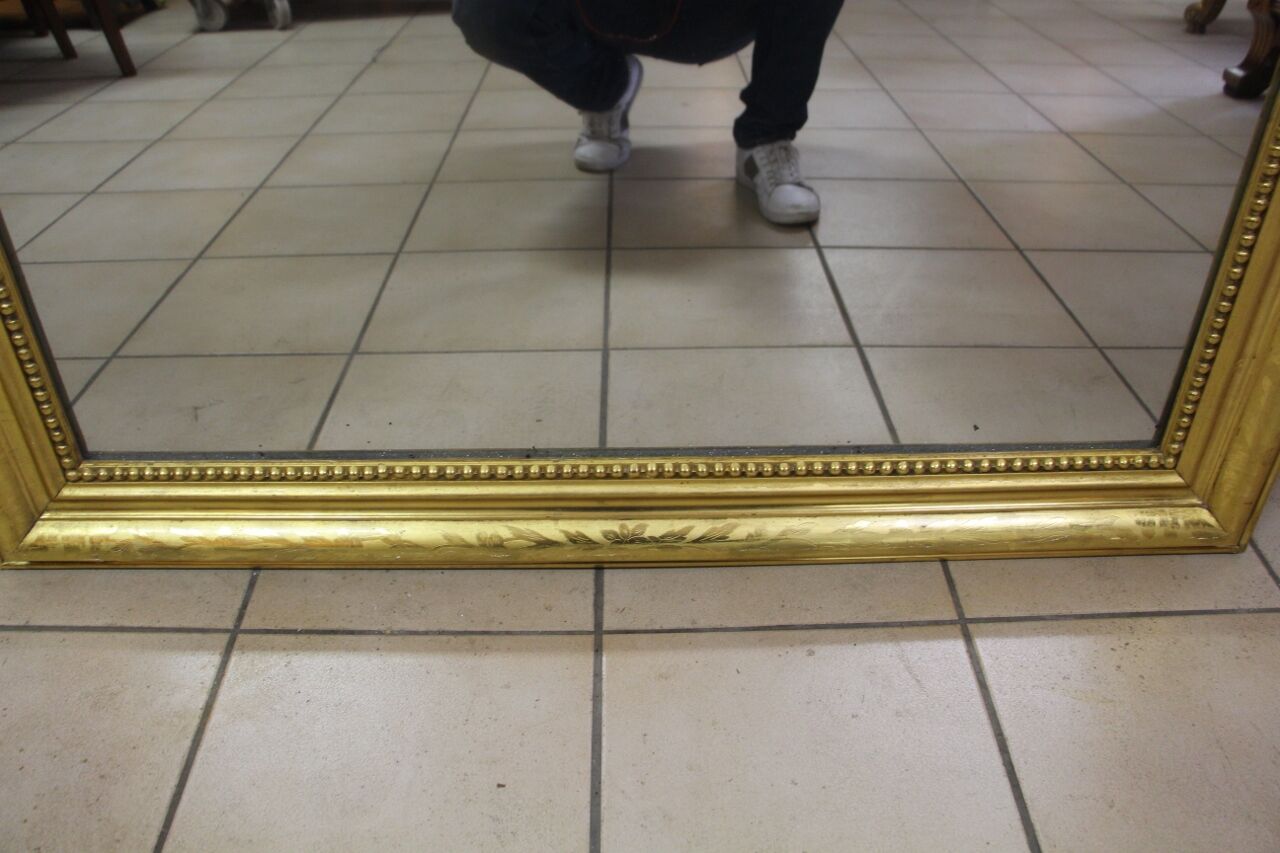 Golden mirror Louis Philippe 183x119cm