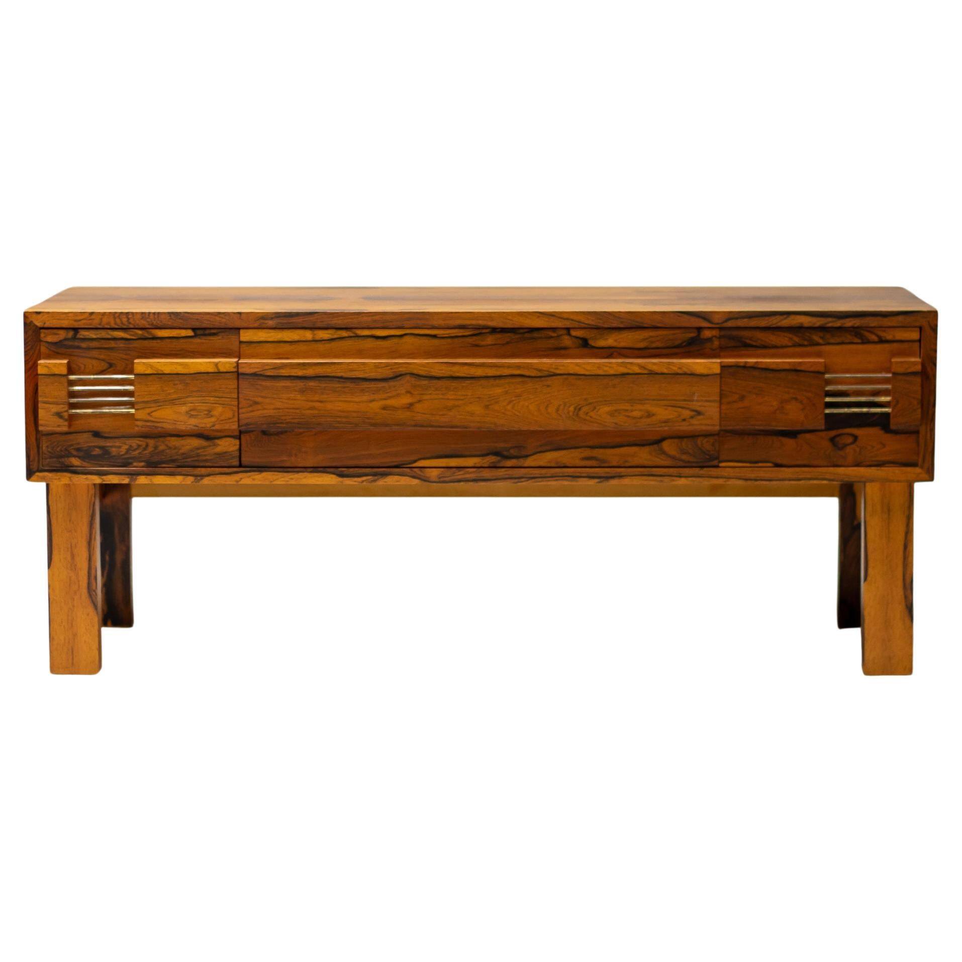 Brazilian rosewood commode by Rimbert Sandholt, Denmark, 1960s.