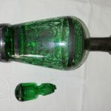 Pair of italian green bottles