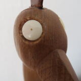 Toy wood giraffe vintage scandinavian teak 1960-70