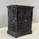 Antique decorative fireplace insert ornate cast iron black 1900s French style