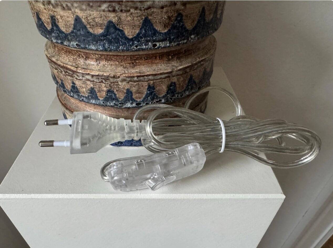 Ceramic table lamp by Jette Hellerøe for Axella, Denmark, 1960s
