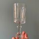Lot de 4 verres à pieds anciens