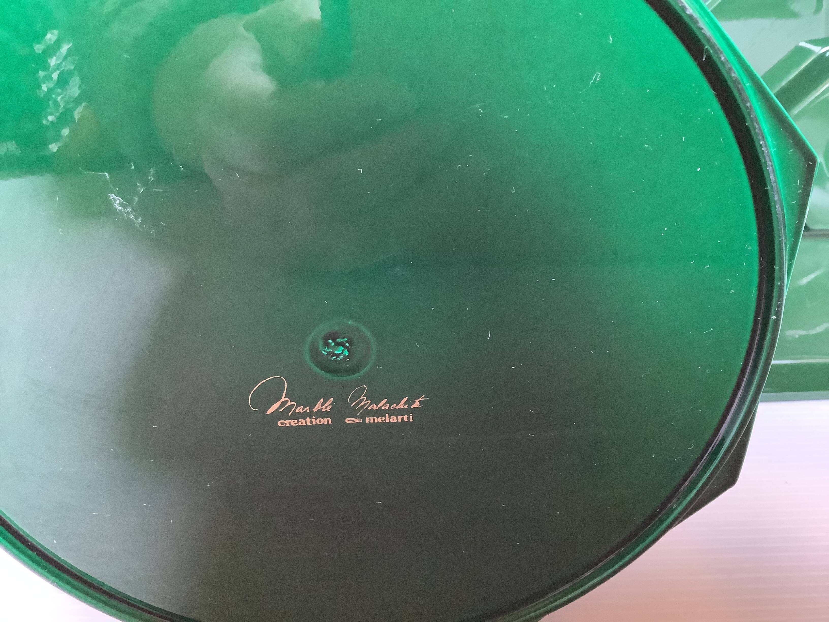 Melarti Green Octagonal Ice Bucket