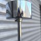 Space age chrome metal pendant light 1970