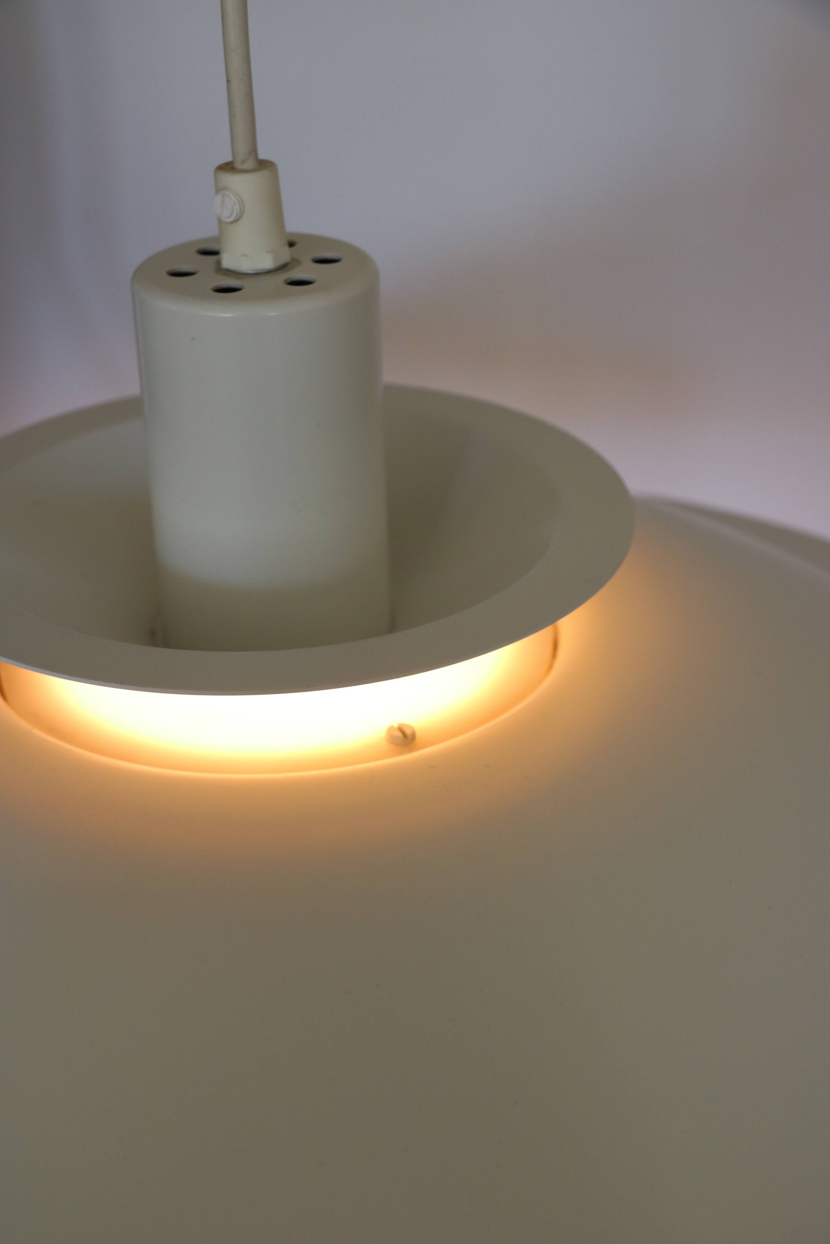 Ecophon Scandinavian pendant light, white metal