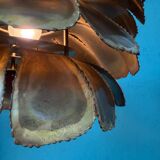 Mid Century Modern Brutalist Artichoke Pendent By Sven Åge Holm Sørens