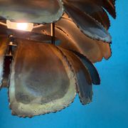 Mid Century Modern Brutalist Artichoke Pendent By Sven Åge Holm Sørens