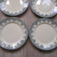 Lot de 12 assiettes plates anciennes en faience