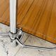 Folding table Bremshey Dinett in chrome and vintage wood
