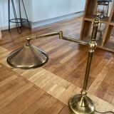Vintage 1950s gold brass lamp