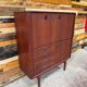 Scandinavian teak bar cabinet - 1960s