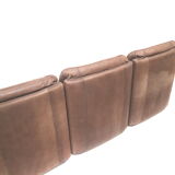 Vintage leather element sofa consisting of 5 elements made in the 1970s