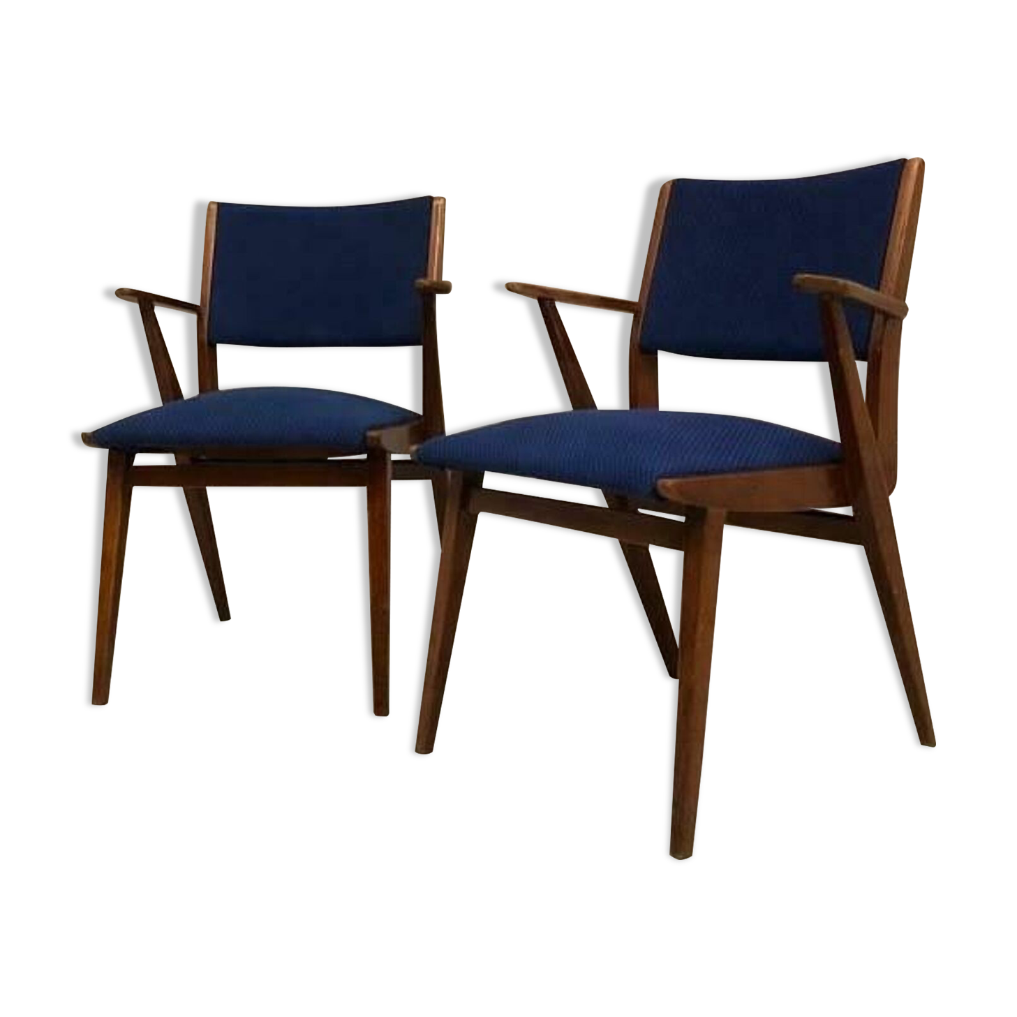 Two mid century armchairs