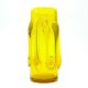 Modernist vase, yellow glass, designed by J. Słuczan-Orkusz, Poland, 1970s
