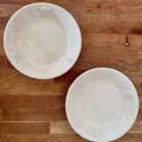 2 antique plates, for soup or porridge