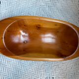 Oval wooden dish