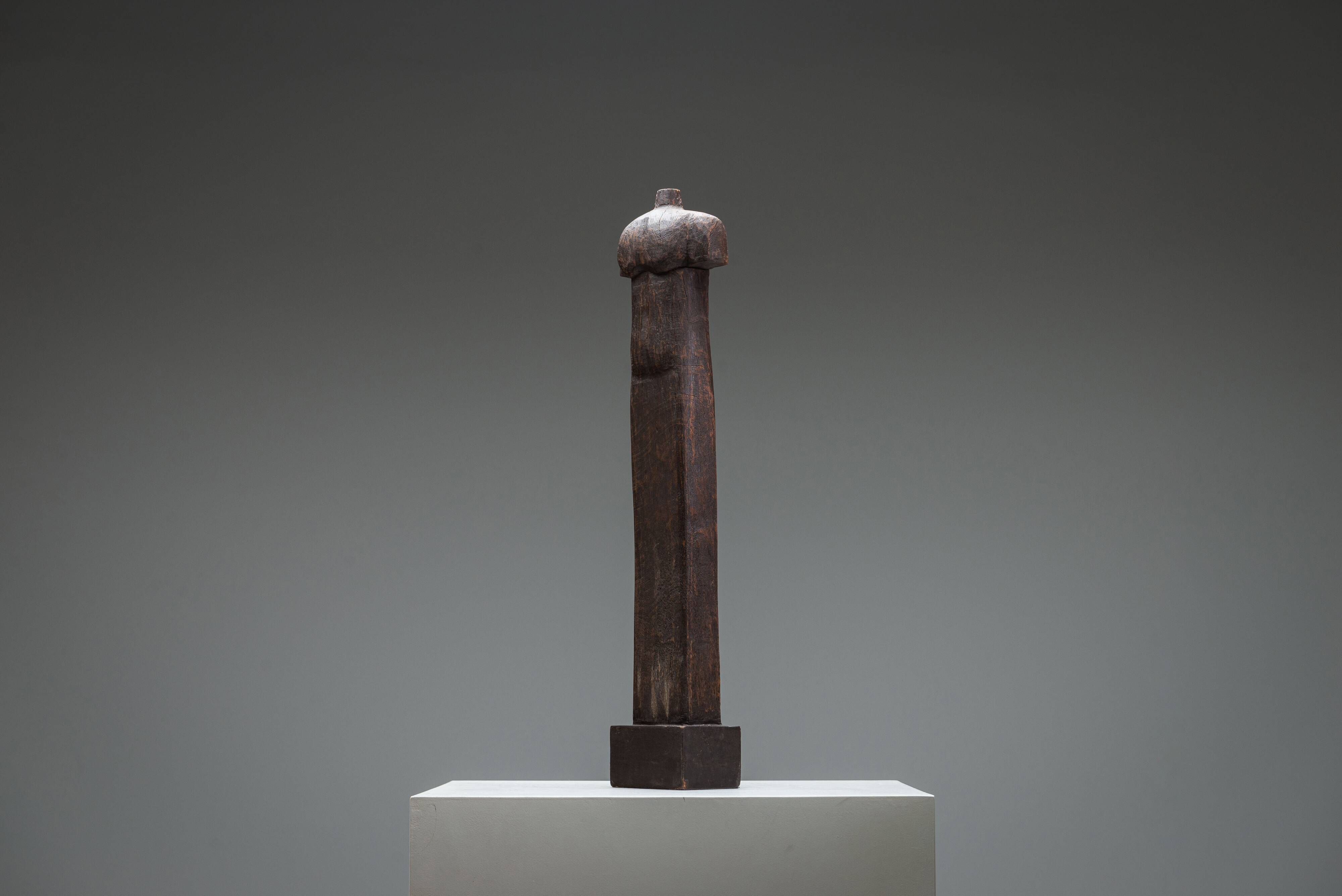 Abstract solid wood torso