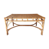 Rattan dining table