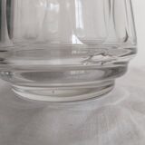 Jam pot, jam maker, sugar bowl, in crystal and silver metal