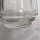 Jam pot, jam maker, sugar bowl, in crystal and silver metal