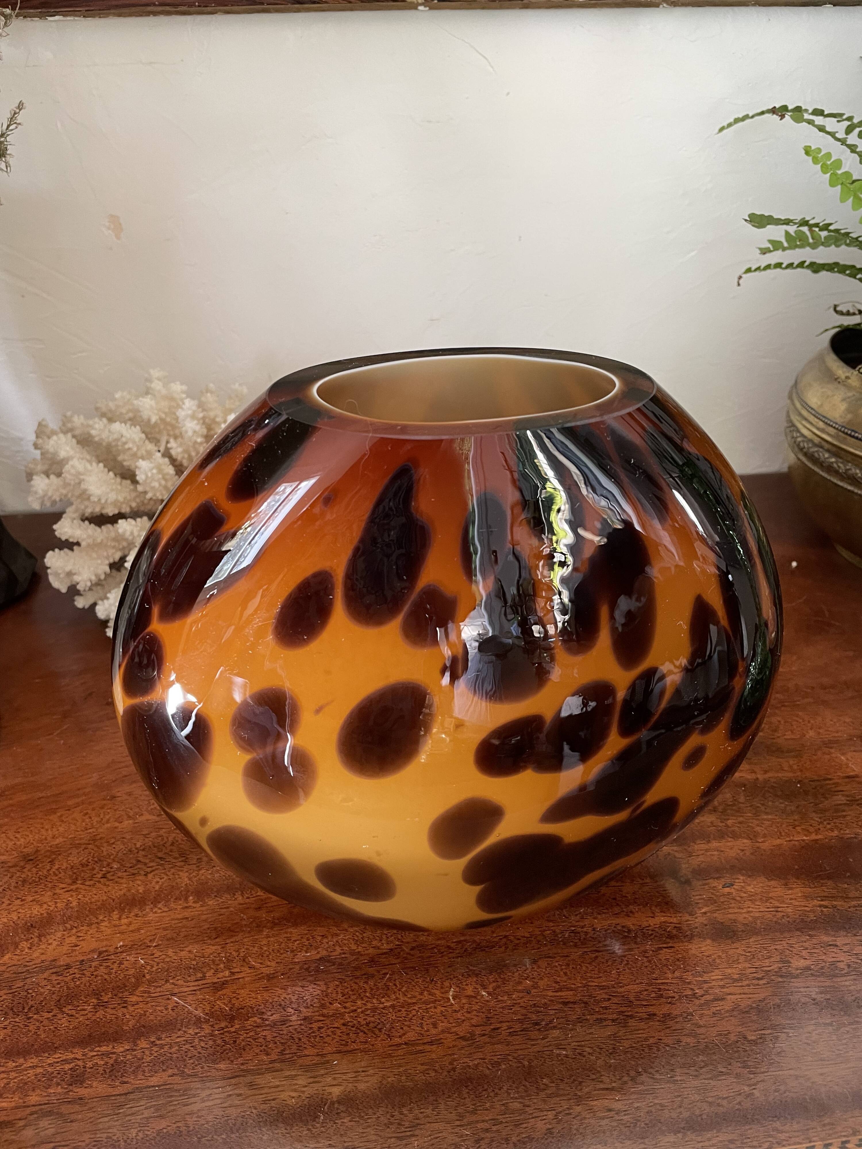 Vase tortoiseshell 80s