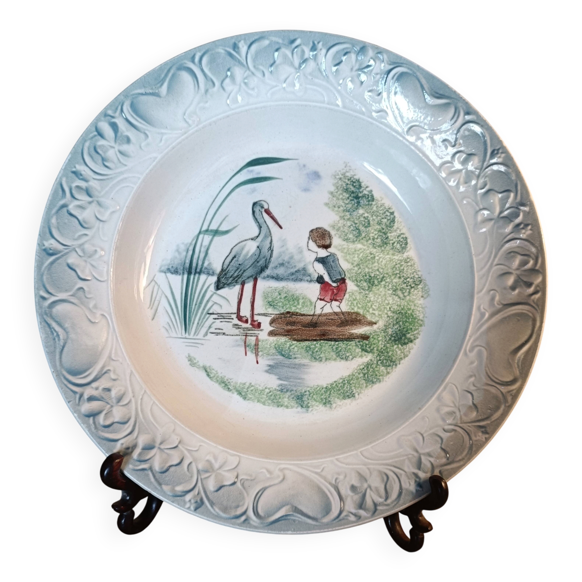 Shallow dish ceramic slipware from the North.