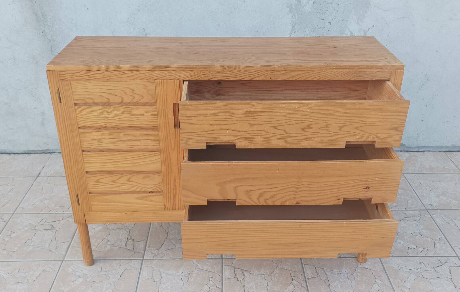 Commode Pierre Gautier-Delaye Weekend in pine 1960