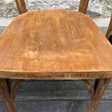 Set of 4 antique bistro chairs