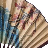 Large Vintage Chinese Fan With Birds, from the 1960/70s