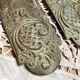 Antique brass cleanliness plates