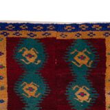 1970 Vintage Handmade Turkish Small Tulu Rug , 3'7'' x 4'4''