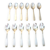 Set of 12 teaspoons, Christofle, Alfenide, silver plated, very good condition