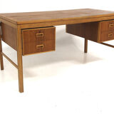 Scandinavian teak desk, Göran Strand, Lelångs Möbelfabrik, Sweden, 1950