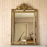 Golden antique mirror with dragon parclose, 119x75 cm