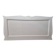 Large antique white wooden headboard, 190 cm wide.