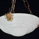 Charming white Art Deco alabaster pendant, 1940s