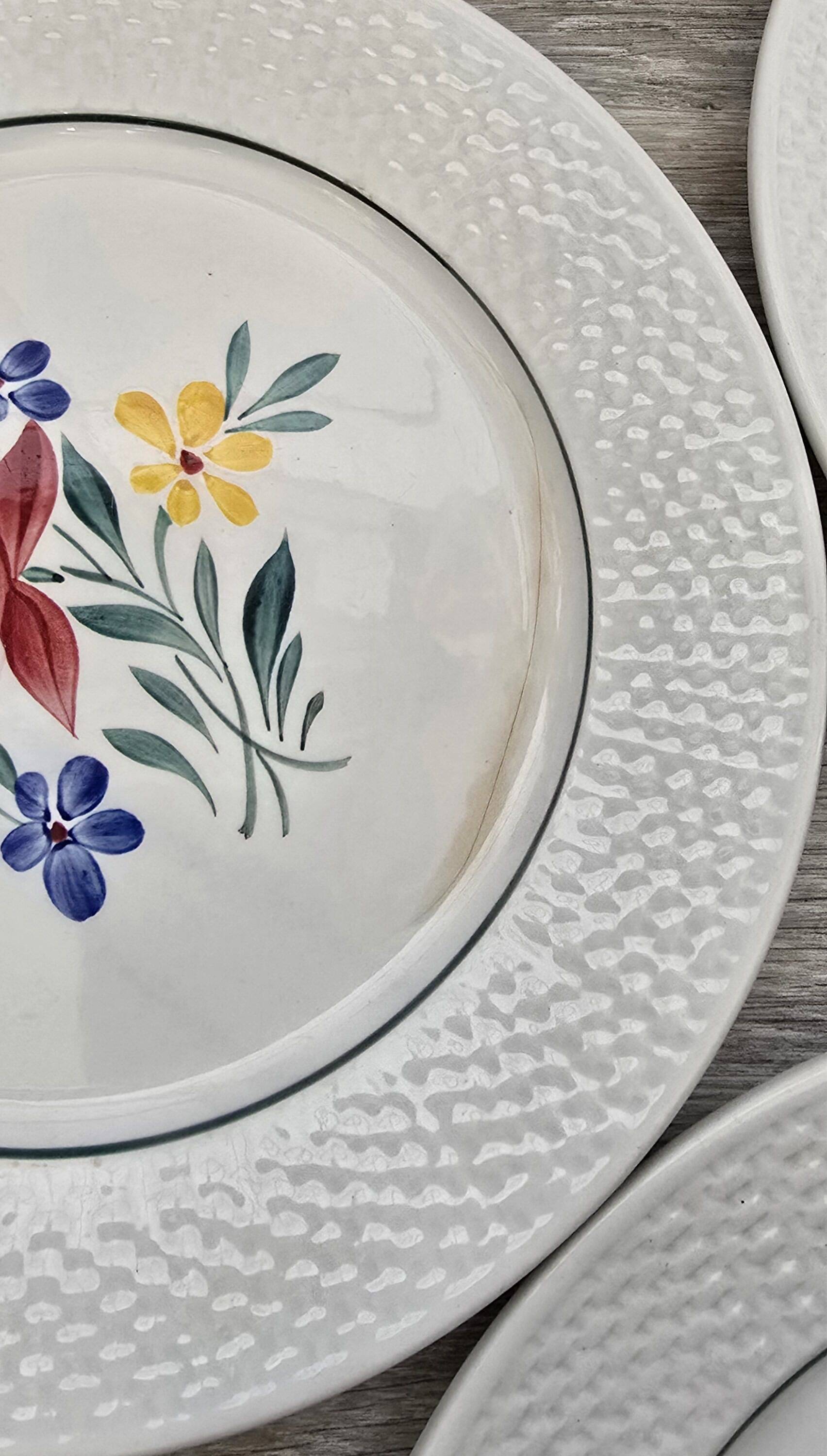 4 flat plates Fabiola Digoin Sarreguemines