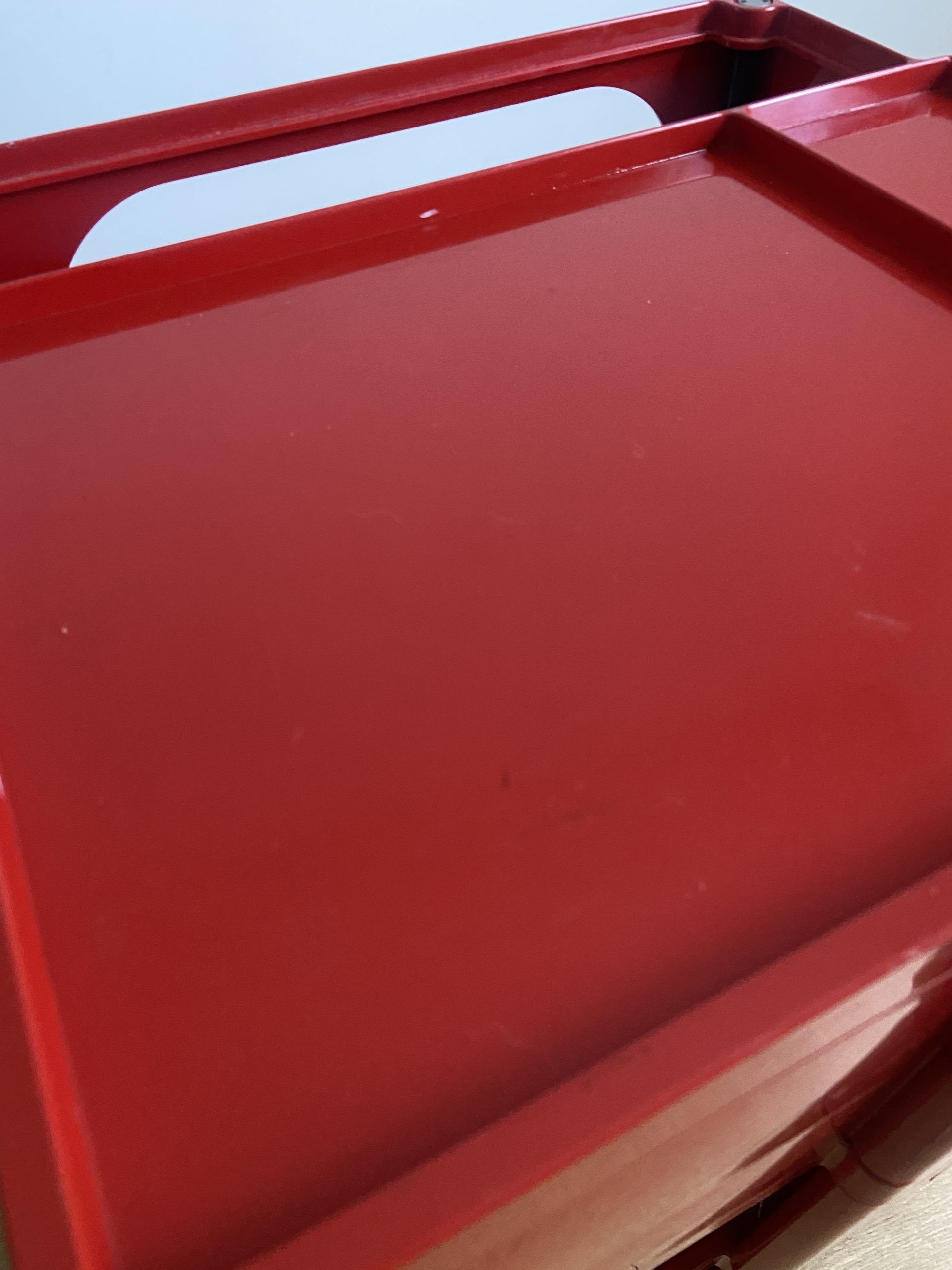 Boby red server by Joe Colombo editions Bieffeplast made in Italy