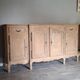 Rustic oak airbrushed sideboard